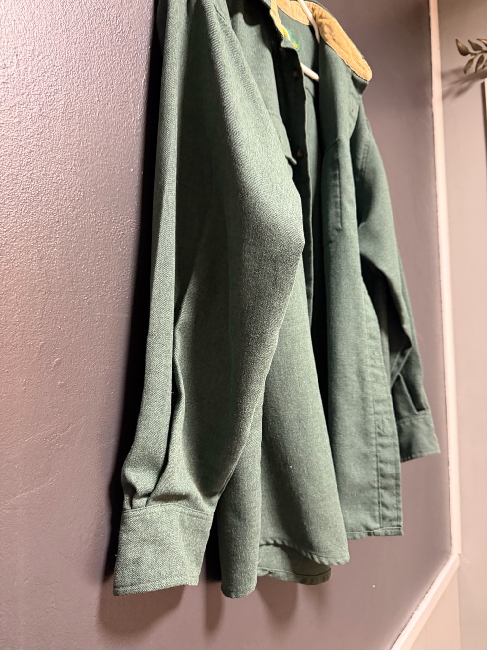 Canela’s casual camping button down shirt Forrest green size L - Picture 2 of 9